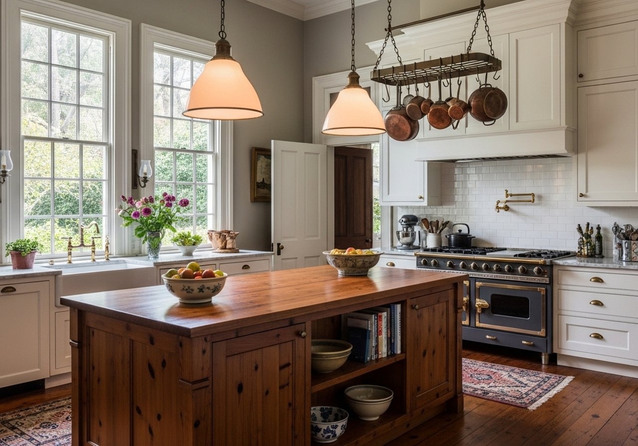 The Right Height for a Kitchen Island Pendant