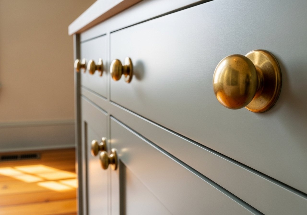 Why We Chose Unlacquered Brass for the Kitchen Hardware